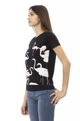 Trussardi Action Chic Black Short Sleeve Round Neck Tee -   -  Trussardi Action.