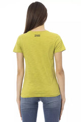 Trussardi Action Green Cotton Women T-Shirt -   -  Trussardi Action.