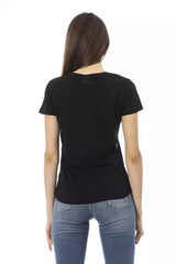 Trussardi Action Chic Black Short Sleeve Round Neck Tee -   -  Trussardi Action.