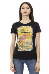 Trussardi Action Black Cotton Women T-Shirt -   -  Trussardi Action.