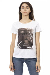 Trussardi Action White Cotton Women T-Shirt -   -  Trussardi Action.