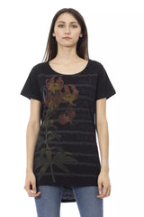 Trussardi Action Black Cotton Women T-Shirt -   -  Trussardi Action.
