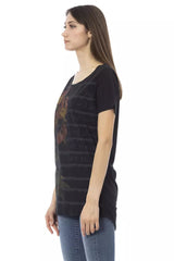 Trussardi Action Black Cotton Women T-Shirt -   -  Trussardi Action.
