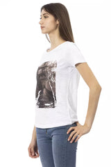 Trussardi Action White Cotton Women T-Shirt -   -  Trussardi Action.