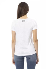 Trussardi Action White Cotton Women T-Shirt -   -  Trussardi Action.