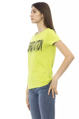 Trussardi Action Green Cotton Women T-Shirt -   -  Trussardi Action.