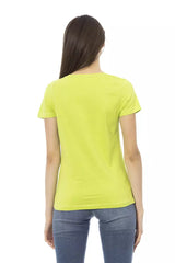 Trussardi Action Green Cotton Women T-Shirt -   -  Trussardi Action.