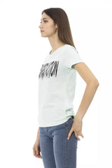 Trussardi Action Light Blue Cotton Women T-Shirt -   -  Trussardi Action.