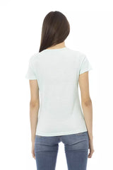 Trussardi Action Light Blue Cotton Women T-Shirt -   -  Trussardi Action.