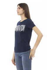 Trussardi Action Blue Cotton Women T-Shirt -   -  Trussardi Action.