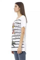 Trussardi Action White Cotton Women T-Shirt -   -  Trussardi Action.