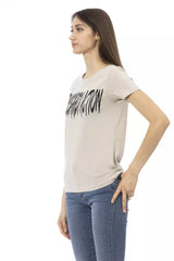 Trussardi Action Beige Cotton Women T-Shirt -   -  Trussardi Action.
