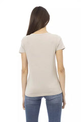 Trussardi Action Beige Cotton Women T-Shirt -   -  Trussardi Action.