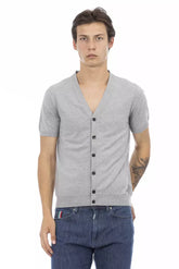 Baldinini Trend Gray Cotton Men's Sweater -   -  Baldinini Trend.