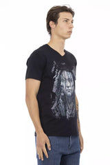 Trussardi Action Black Cotton Men's T-Shirt -   -  Trussardi Action.