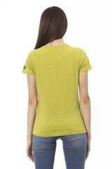 Trussardi Action Green Cotton Women T-Shirt -   -  Trussardi Action.