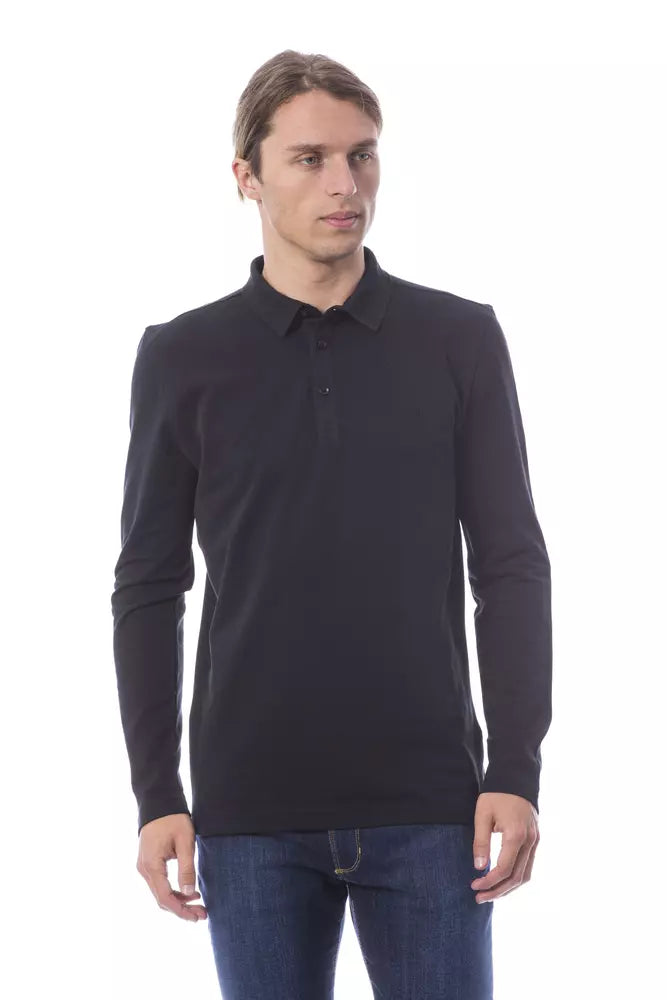 Verri Black Cotton Men Polo Shirt -   -  Verri.