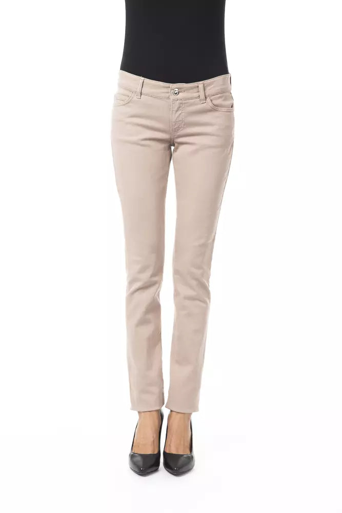 BYBLOS Beige Cotton Women Pants -   -  BYBLOS.