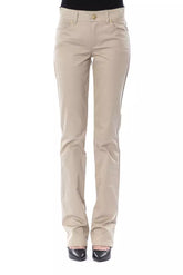 BYBLOS Beige Cotton Women Pant -   -  BYBLOS.