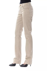 BYBLOS Beige Cotton Women Pant - - BYBLOS.