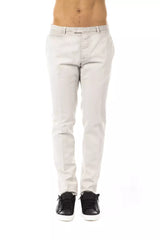 Uominitaliani Gray Cotton Men Pant -   -  Uominitaliani.