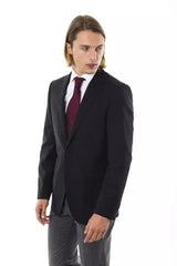 Uominitaliani Black Wool Men's Blazer -   -  Uominitaliani.
