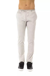 Uominitaliani Gray Cotton Mens Pant -   -  Uominitaliani.