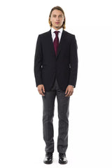 Uominitaliani Black Wool Men's Blazer -   -  Uominitaliani.