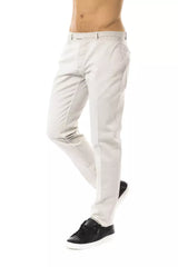 Uominitaliani Gray Cotton Men Pant -   -  Uominitaliani.