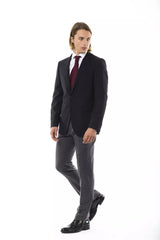 Uominitaliani Black Wool Men's Blazer -   -  Uominitaliani.