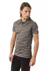 BYBLOS Gray Cotton Men Polo Shirt - - BYBLOS.