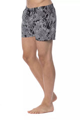 Roberto Cavalli Sport Black Polyester Men Swimsuit -   -  Roberto Cavalli Sport.