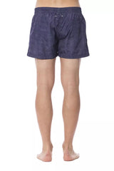 Roberto Cavalli Sport Blue Polyester Men's Swim Trunk -   -  Roberto Cavalli Sport.