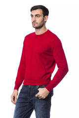 Billionaire Italian Couture Red Merino Wool Men Sweater -   -  Billionaire Italian Couture.