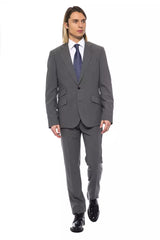 Billionaire Italian Couture Gray Wool Men Blazer -   -  Billionaire Italian Couture.