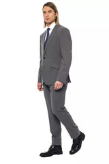 Billionaire Italian Couture Gray Wool Men Blazer -   -  Billionaire Italian Couture.