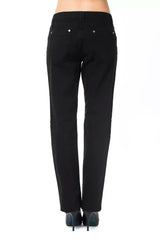 Ungaro Fever Black Cotton Women Pant - - Ungaro Fever.