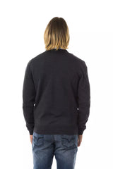 Uominitaliani Gray Merino Wool Men Sweater -   -  Uominitaliani.