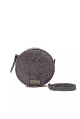Pompei Donatella Gray Leather Women Crossbody Bag -  Luxury Cross Body Bag for Women -  Pompei Donatella.