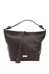 Pompei Donatella Brown Leather Women Shoulder Bag -  Luxury Shoulder Bag for Women -  Pompei Donatella.