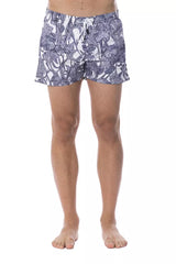 Roberto Cavalli Sport Light Blue Polyester Men's Swim Trunk -   -  Roberto Cavalli Sport.
