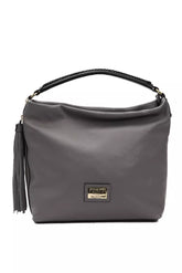 Pompei Donatella Gray Leather Women Shoulder Bag -  Luxury Shoulder Bag for Women -  Pompei Donatella.