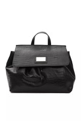 Pompei Donatella Black Leather Women Shoulder Bag -   -  Pompei Donatella.