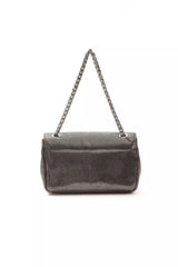 Pompei Donatella Gray Leather Women Crossbody Bag -  Luxury Cross Body Bag for Women -  Pompei Donatella.