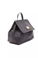Pompei Donatella Gray Leather Women Shoulder Bag -   -  Pompei Donatella.