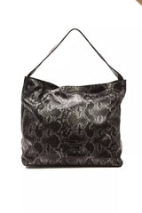 Pompei Donatella Gray Leather Women Shoulder Bag -  Luxury Shoulder Bag for Women -  Pompei Donatella.