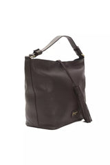 Pompei Donatella Brown Leather Women Shoulder Bag -  Luxury Shoulder Bag for Women -  Pompei Donatella.