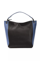 Pompei Donatella Black Leather Women Shoulder Bag -  Luxury Shoulder Bag for Women -  Pompei Donatella.