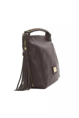 Pompei Donatella Brown Leather Women Shoulder Bag -  Luxury Shoulder Bag for Women -  Pompei Donatella.