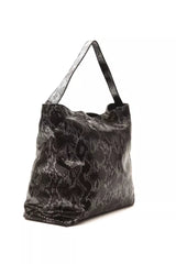 Pompei Donatella Gray Leather Women Shoulder Bag -  Luxury Shoulder Bag for Women -  Pompei Donatella.